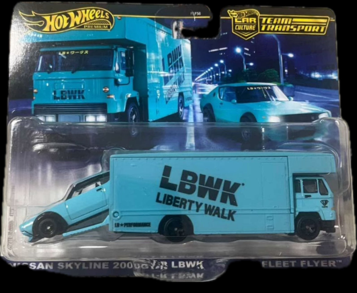 Hot Wheels Premium Team Transport Nissan Skyline 2000 GT-R LBWK #69